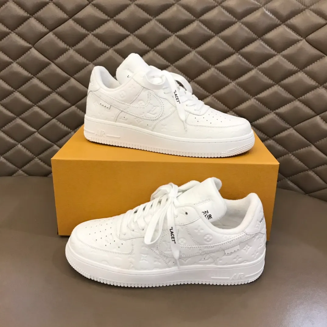 Men's shoes 💰p440 "*OUIS *UITTO*" x OFF-WHITE x Nike tripartite collaboration! Trendy and cool men's casual sports shoes with unrivaled color matching. The design idea basically continues the style of THE TEN. The Swoosh line and tongue label have a very familiar visual effect and are both fashionable and trendy! A must-have for fashionistas! The effect on your feet is absolutely stunning! (The original drawer packaging accessories are complete) Code number 38-45